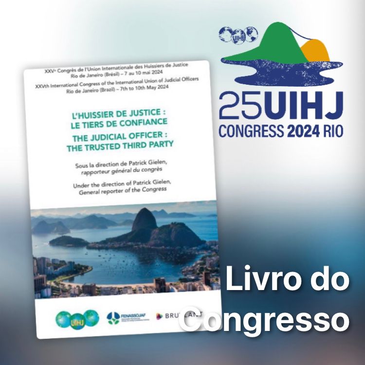 25º CONGRESSO INTERNACIONAL NO RIO DE JANEIRO TERÁ LIVRO PRÓPRIO DO EVENTO