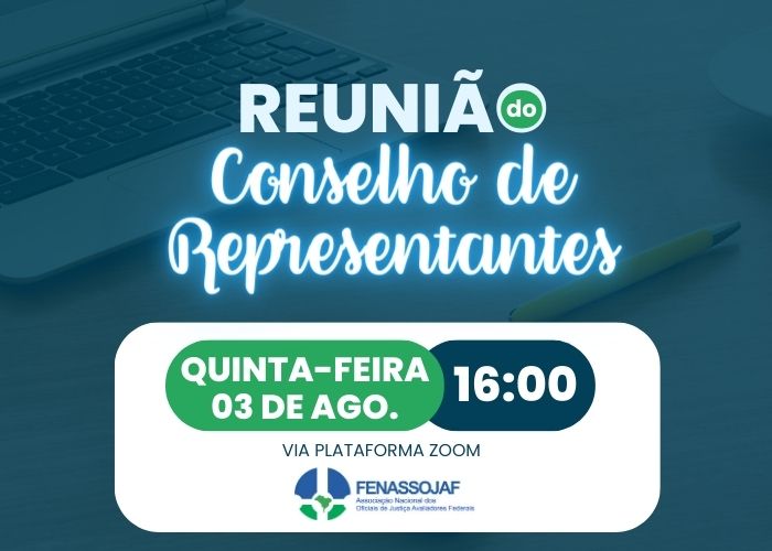 CONSELHO DE REPRESENTANTES SE REÚNE VIRTUALMENTE NESTA QUINTA-FEIRA