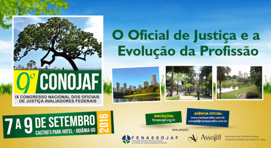 INSCRIÇÕES PARA O 9º CONOJAF PODEM SER FEITAS ATÉ ESTA QUARTA-FEIRA