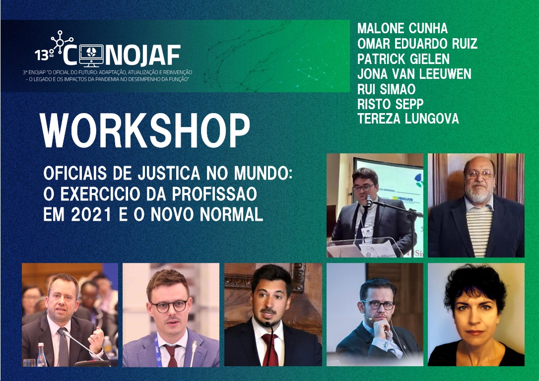 CONOJAF APRESENTARÁ EXPERIÊNCIAS INTERNACIONAIS EM WORKSHOP SOBRE OFICIAIS DE JUSTIÇA NO MUNDO