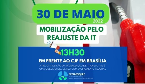 SEGUNDA-FEIRA É DIA DE ATO NO CJF PELO REAJUSTE DA INDENIZAÇÃO DE TRANSPORTE