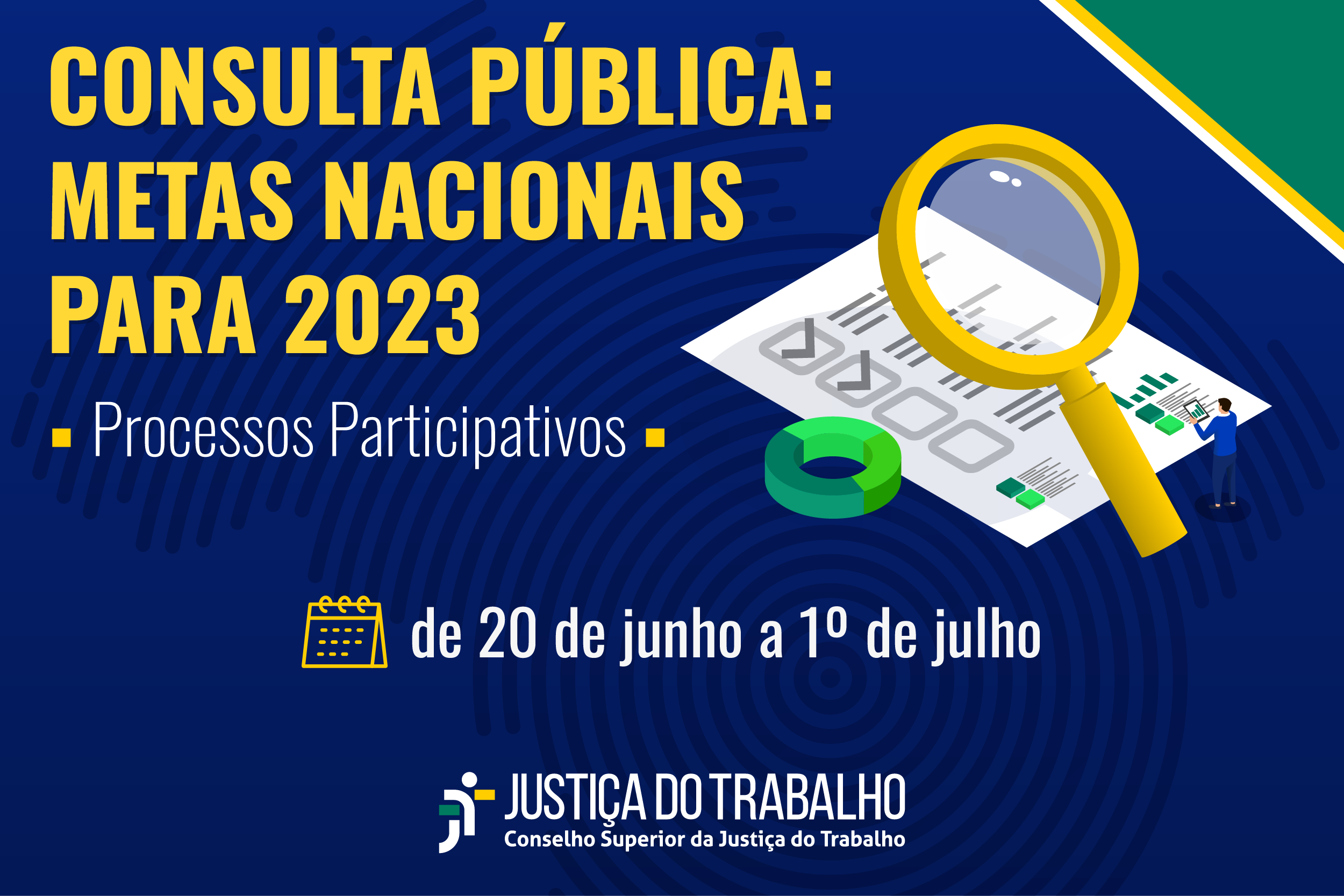 JUSTIÇA DO TRABALHO REALIZA CONSULTA PÚBLICA PARA DEFINIR METAS NACIONAIS DE 2023