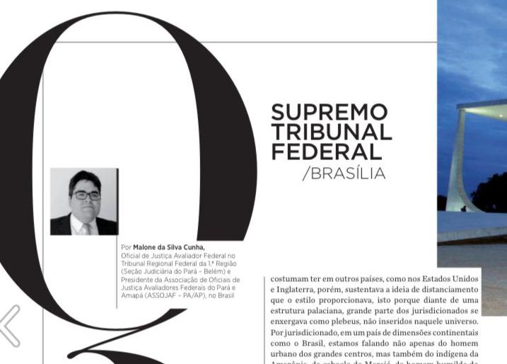 DIRETOR DA FENASSOJAF PUBLICA ARTIGO EM REVISTA DA ORDEM DOS SOLICITADORES DE PORTUGAL