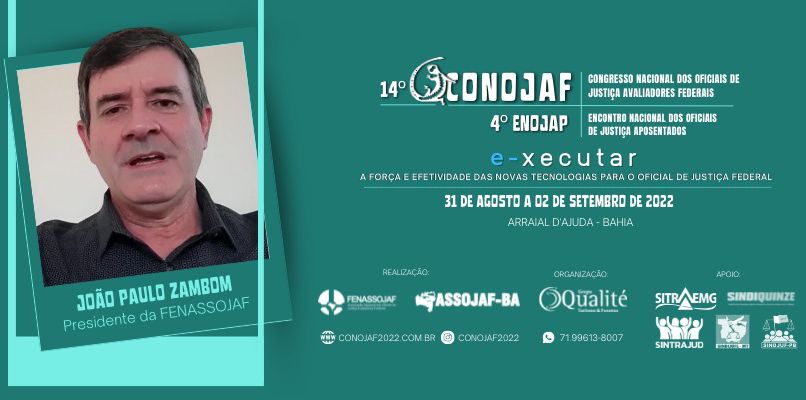 14º CONOJAF E 4º ENOJAP: PRESIDENTE DA FENASSOJAF REAFIRMA CONVITE PARA O MAIOR EVENTO DO OFICIALATO FEDERAL