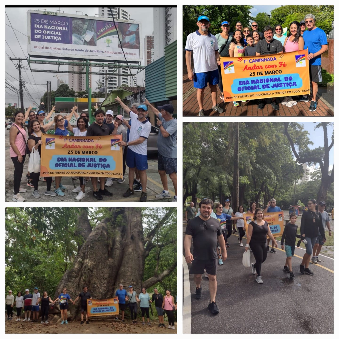 1ª CAMINHADA ANDAR COM FÉ DA ASSOJAF-PE REÚNE OFICIAIS DE JUSTIÇA EM RECIFE PARA A COMEMORAÇÃO DO 25 DE MARÇO