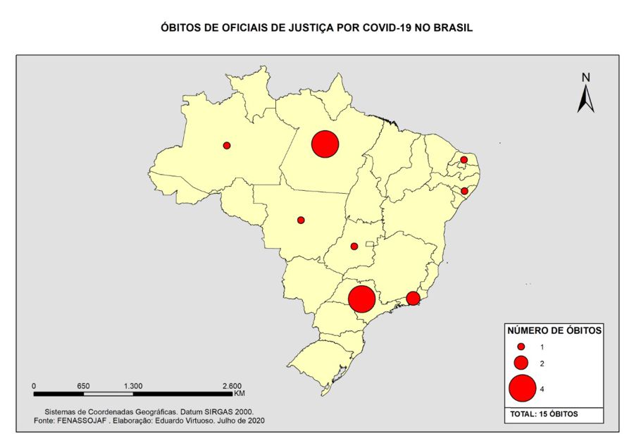 FENASSOJAF REALIZA MAPEAMENTO DAS MORTES POR COVID-19 ENTRE OS OFICIAIS DE JUSTIÇA