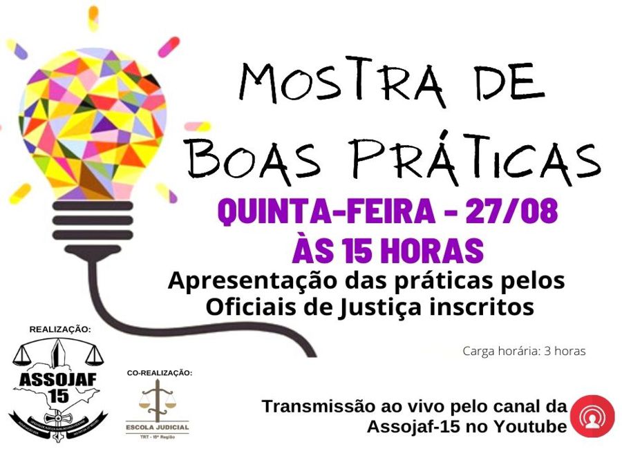 BOAS PRÁTICAS DIRECIONADAS AO OFICIALATO SERÃO APRESENTADAS NESTA QUINTA-FEIRA EM EVENTO DA ASSOJAF-15