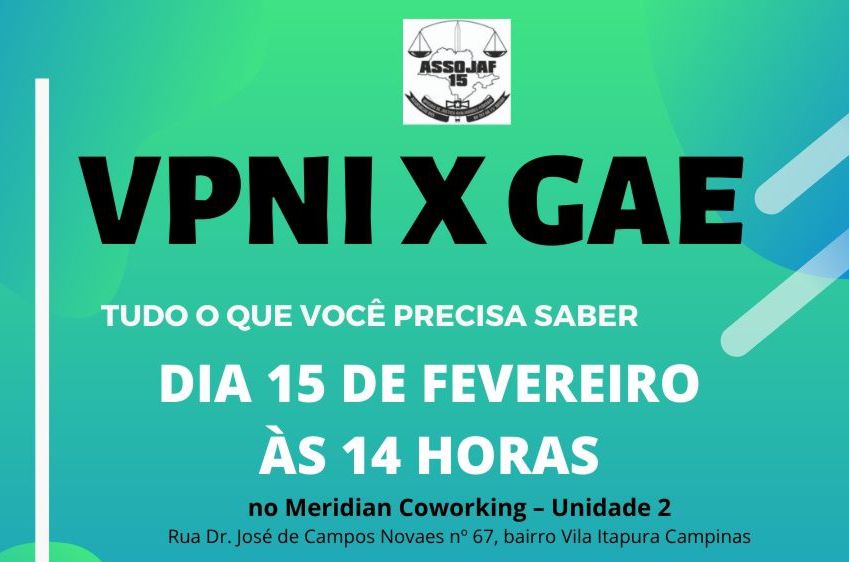 DIRETORES DA FENASSOJAF PARTICIPAM DE REUNIÃO DA ASSOJAF-15 SOBRE VPNI X GAE NO DIA 15 DE FEVEREIRO